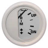 Faria Beede Instruments Faria Dress White 2" Trim Gauge (Mercury / Mariner / Mercruiser / Volvo DP / Yamaha '01 and newer) - 13122