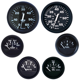 Faria Beede Instruments Faria Euro Black Boxed Set - Inboard Motors - KT9799