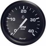 Faria Beede Instruments Faria Euro Black 4" Tachometer - 4000 RPM (Diesel - Magnetic Pick-Up) - 32803