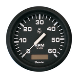 Faria Beede Instruments Faria Euro Black 4" Tachometer w/Hourmeter - 6,000 RPM (Gas - Inboard) - 32832