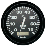 Faria Beede Instruments Faria Euro Black 4" Tachometer w/Hourmeter - 7,000 RPM (Gas - Outboard) - 32840