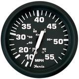 Faria Beede Instruments Faria Euro Black 4" Speedometer - 55MPH (Pitot) - 32810