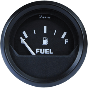 Faria Beede Instruments Faria Euro Black 2" Fuel Level Gauge - 12801