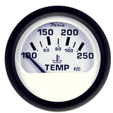 Faria Beede Instruments Faria Euro White 2" Water Temperature Gauge (100-250°F) - 12904