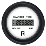 Faria Beede Instruments Faria Euro White 2" Hourmeter (Digital) - 12913