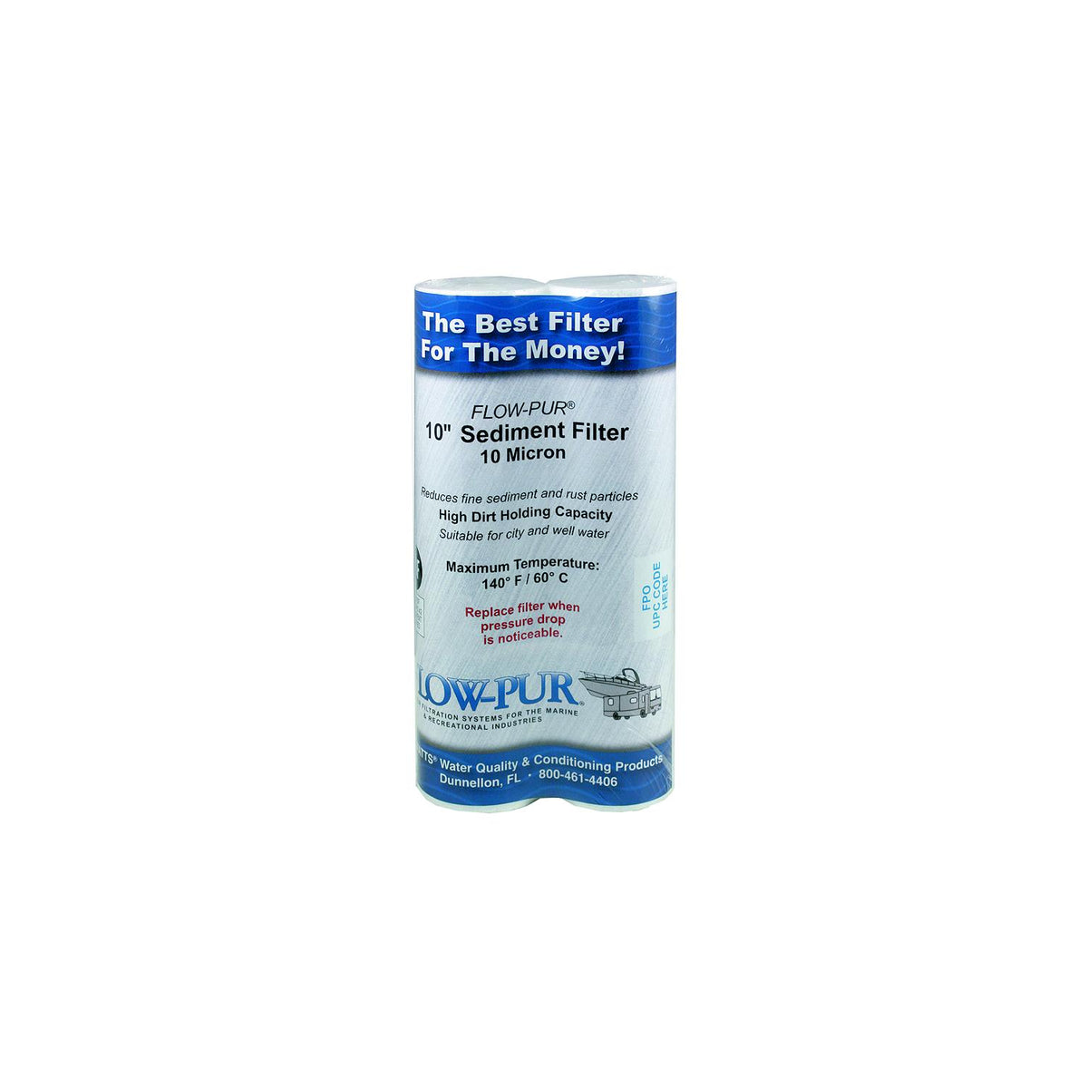 Flowmatic Systems 10 MICRON SEDIMENT FILTER(2PK. BELL RV RVX - F560021 - image 1