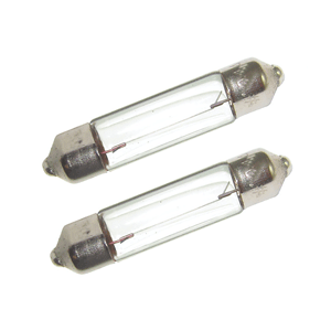 Perko Double Ended Festoon Bulbs - 24V, 10W, .40A - Pair - 0072DP1CLR