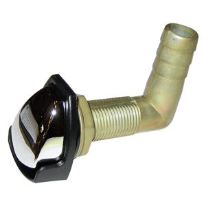Perko Gas Tank Vent w/Swivel Elbow - Chrome/Black - 0561DP4CHR