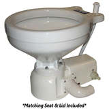 Raritan Sea Era QC Toilet - Household Style - Freshwater Solenoid - Straight &amp; 90&deg; Discharge - Smart Toilet Control - 12v - 162HF012