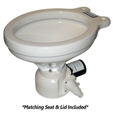 Raritan Sea Era QC Toilet - Household Style - Remote Intake Pump - Straight &amp; 90&deg; Discharge - Smart Toilet Control - 12v - 162HR012