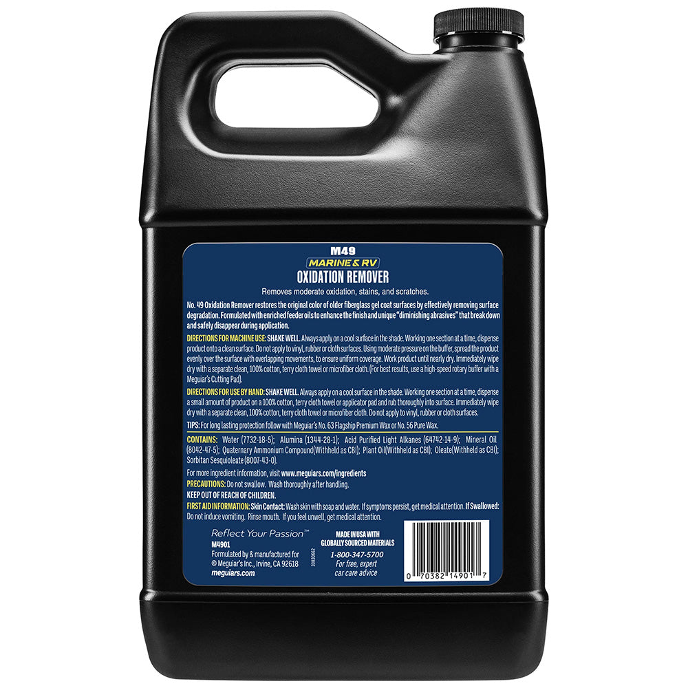 Removedor de oxidación HD Mirror Glaze #49 de Meguiar's - 1 galón [M4901]
