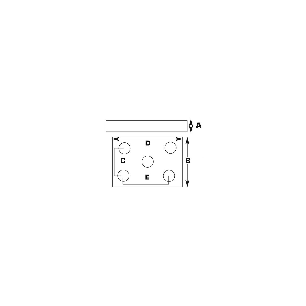 Seachoice Axle, U Bolt Plate Trailer, Galvanized, for Square Beam and Tube Axles - 55051 - official Seachoice product image 9
