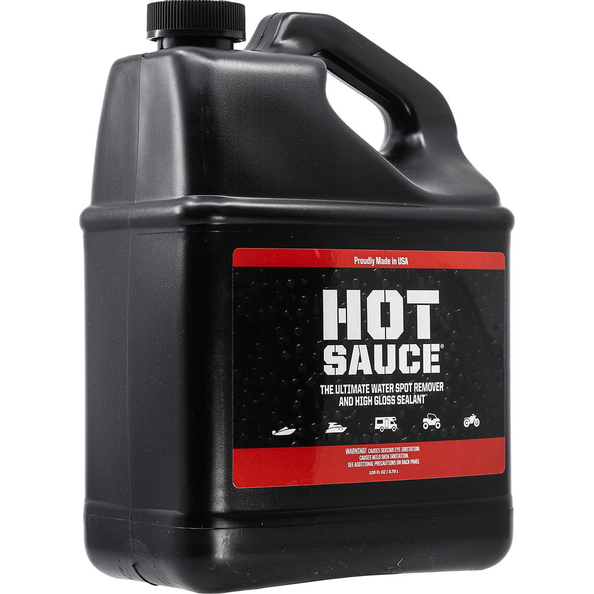 Boat Bling Hot Sauce Ultimate Hard Water Spot Remover With High Gloss Wax Sealant, Gallon - HS-0128 - official Boat Bling product image 4