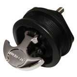 Whitecap T-Handle Latch - Chrome Plated Zamac/Black Nylon - Locking - Freshwater Use Only - S-0226BC