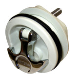 Whitecap T-Handle Latch - Chrome Plated Zamac/White Nylon - No Lock - Freshwater Use Only [S-0230WC]