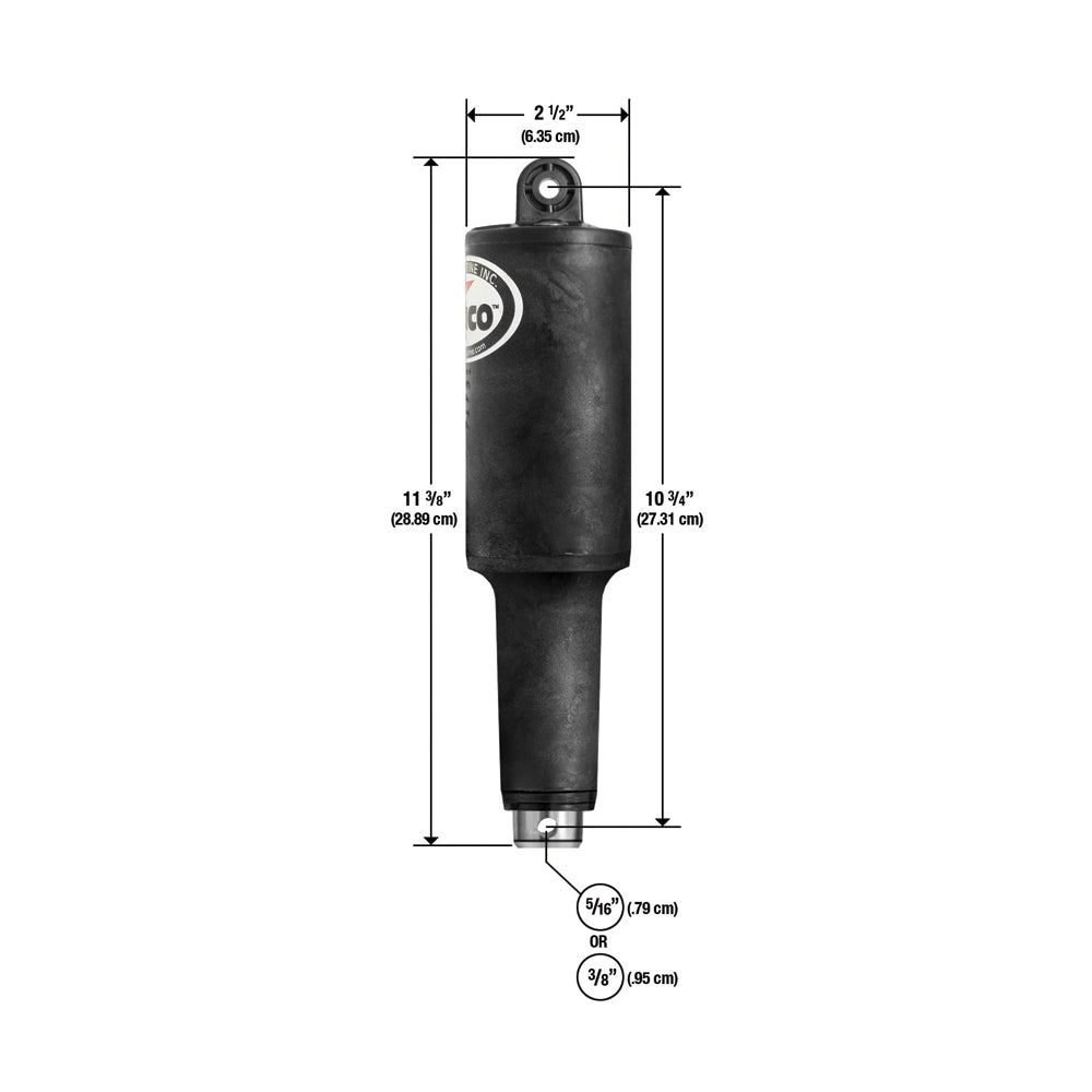 Actuador Lenco 101XD de servicio extremo - 12 V - Carrera de 2-1/4" con hardware [15056-002]