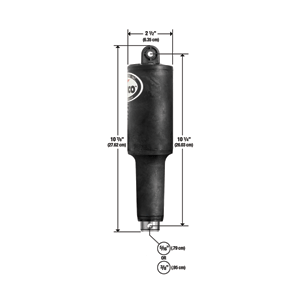 Lenco Marine Lenco 101XDS Short Extreme Duty Actuator - 12V - 2-1/4" Stroke w/5/16" Hardware - 15057-001