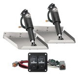 Lenco Marine Lenco 12" x 12" Edge Mount Trim Tab Kit w/Double Rocker Switch Kit - 15102-104