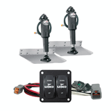 Lenco Marine Lenco 12" x 12" Standard Trim Tab Kit w/Double Rocker Switch Kit - 15103-104