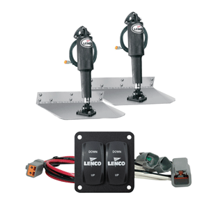Lenco Marine Lenco 12" x 12" Standard Trim Tab Kit w/Double Rocker Switch Kit - 15103-104