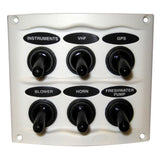 BEP Marine BEP Waterproof Panel - 6 Switches - White - 900-6WPW