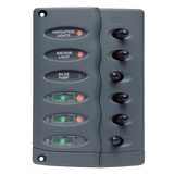 BEP Marine BEP Contour Switch Panel - Waterproof 6 Way w/Fuse Holder - CSP6-F