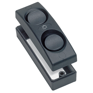 BEP Marine BEP Contour 1100 Series Double Interior Switch - On/Off - Black - 1101-BK
