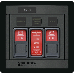Blue Sea Systems Blue Sea 1147 Remote Control Panel w/(2)2145 & (1)2146 Remote Control Contura Switch