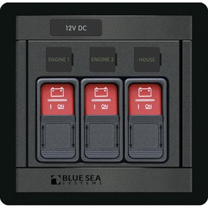 Blue Sea Systems Blue Sea 1148 Remote Control Panel w/(3) 2145 Remote Control Contura Switch