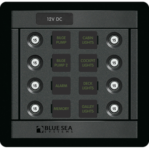 Blue Sea Systems Blue Sea 1450 DC 8 Position CLB Square