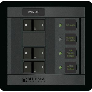 Blue Sea Systems Blue Sea 1214 120V AC Main + 2 Positions