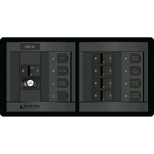 Blue Sea Systems Blue Sea 1193 ELCI Main 30A Double Pole + 4 Positions Horizontal