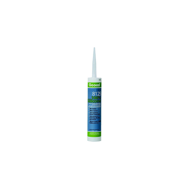 Geocel GC68112 8125® 100% Silicone High Performance Acetoxy Cure Sealant, 10.3 oz., White - image 1