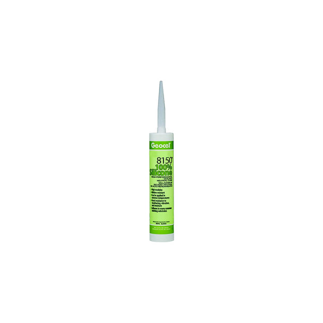 Geocel GC68126 8150® 100% Silicone High Performance Neutral Cure Sealant, 10.3 oz., White - image 1