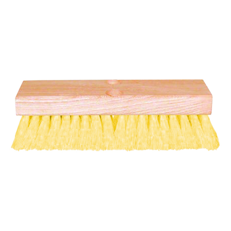 Royal Broom & Mop Deck Brush (10", Yellow Bristles) - MB310Y - image 1