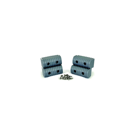 Caliber BunkWrap End Cap 2x6" Grey Accessory Kit w/Stainless Steel Hardware *4-Pack [23053] - official Caliber product image 2