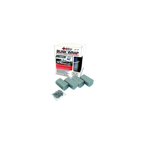 Caliber BunkWrap Kit - Grey 24' x 2" x 4" Roll + 4 Caps + HRDW Roll + 4 Endcaps Stainless Steel Hardware [23054] - official Caliber product image 2
