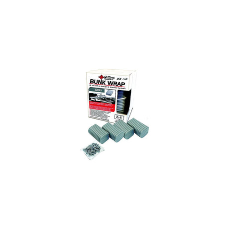 Caliber BunkWrap Kit - Grey 24' x 2" x 6" Roll + 4 Caps + HRDW Roll + 4 Endcaps Stainless Steel Hardware [23056] - official Caliber product image 2
