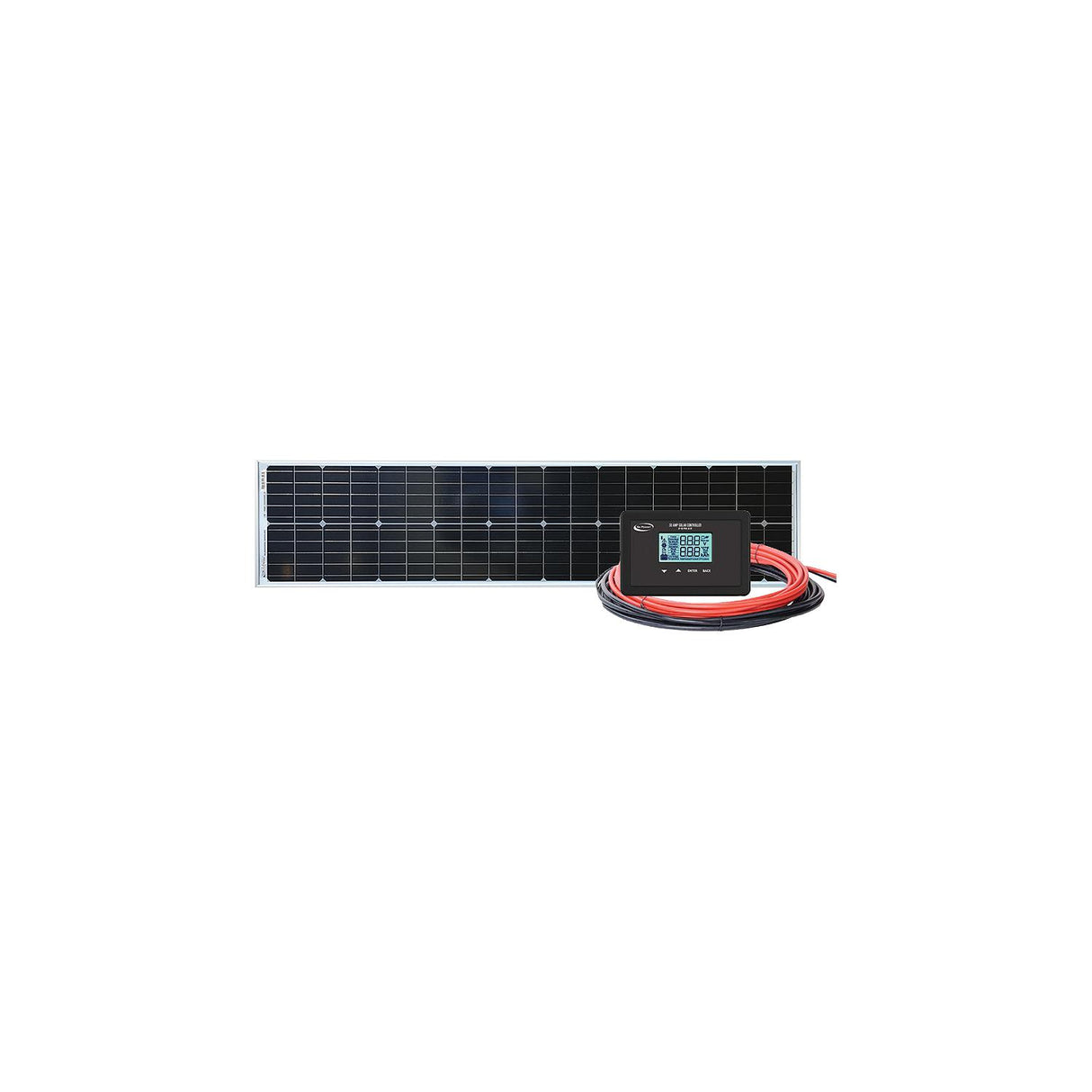 Go Power! 83300 Slim Solar Aluminum Kit, 100W - image 1