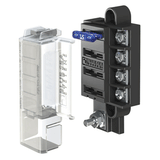 Blue Sea Systems Blue Sea 5045 ST Blade Compact Fuse Blocks - 4 Circuits w/Cover