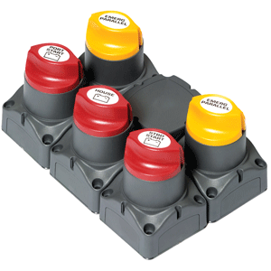 BEP Marine BEP Battery Distribution Cluster f/Twin Outboard Engines w/Three Battery Banks w/Motorized VSR - 80-716-0018-00