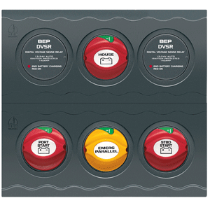 BEP Marine BEP Battery Management Contour Connect Panel f/Twin Engines w/VSR's - CC-803N
