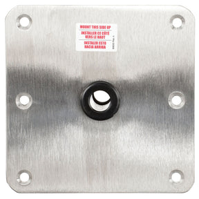 Swivl-Eze Lock’N-Pin 3/4” Pin Base - All Stainless Steel (7" x 7", Non-Threaded, Acetal Bushing) - 67739-SS - image 1