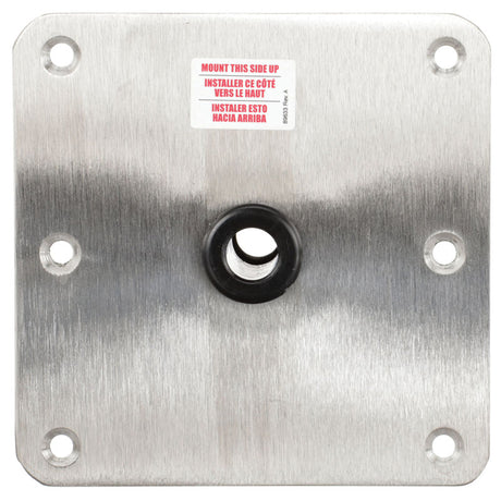 Swivl-Eze Lock’N-Pin 3/4” Pin Base - All Stainless Steel (7" x 7", Non-Threaded, Acetal Bushing) - 67739-SS - image 1