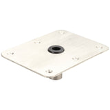 Swivl-Eze Lock’N-Pin 3/4” Pin Base - Stainless Steel Finish (6" x 8", Non-Threaded, Acetal Bushing) - 66839 - image 2
