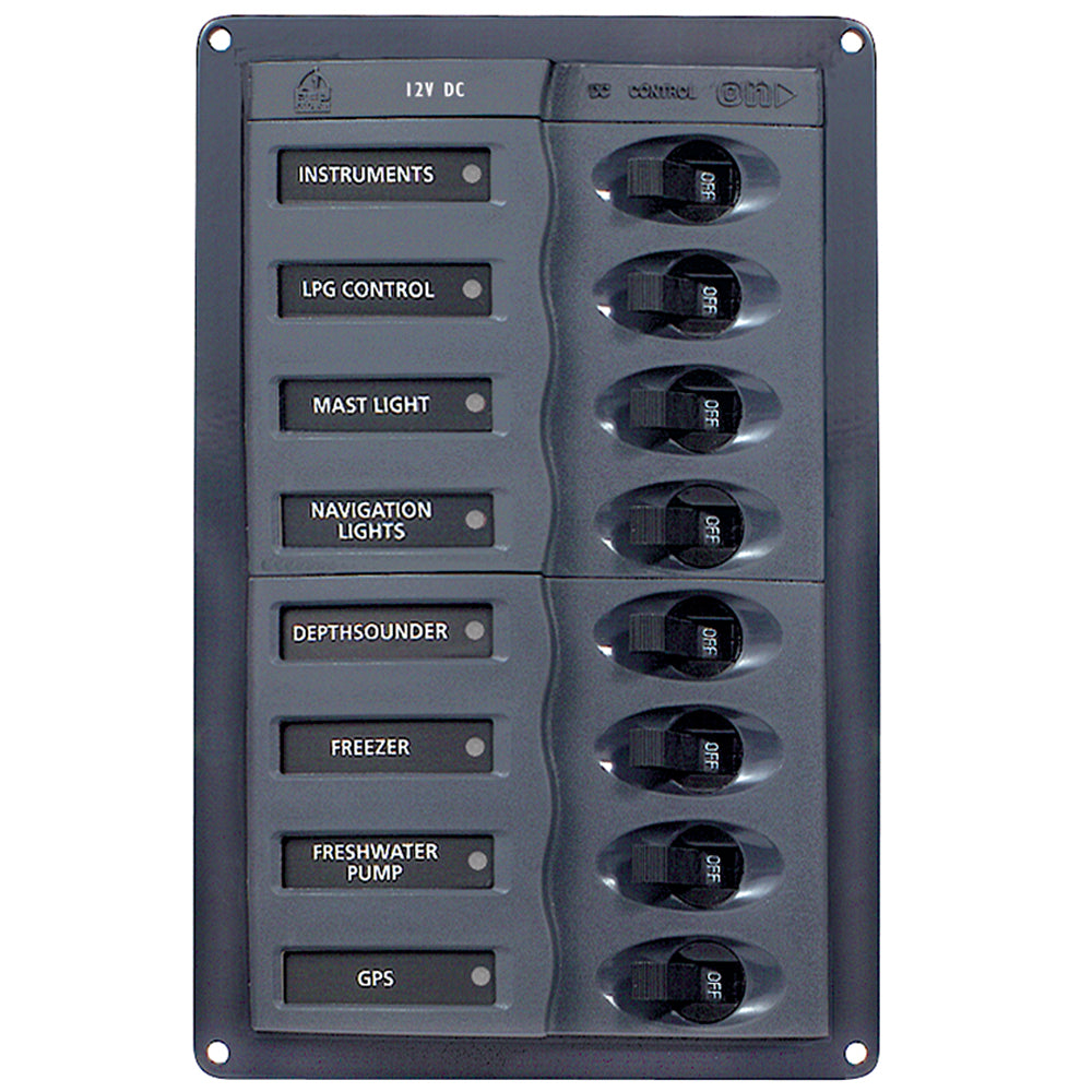 BEP Marine BEP DC Panel - 8-Way - Vertical - 901V