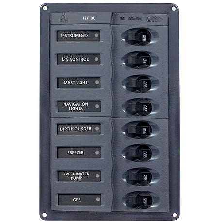 BEP Marine BEP DC Panel - 8-Way - Vertical - 901V