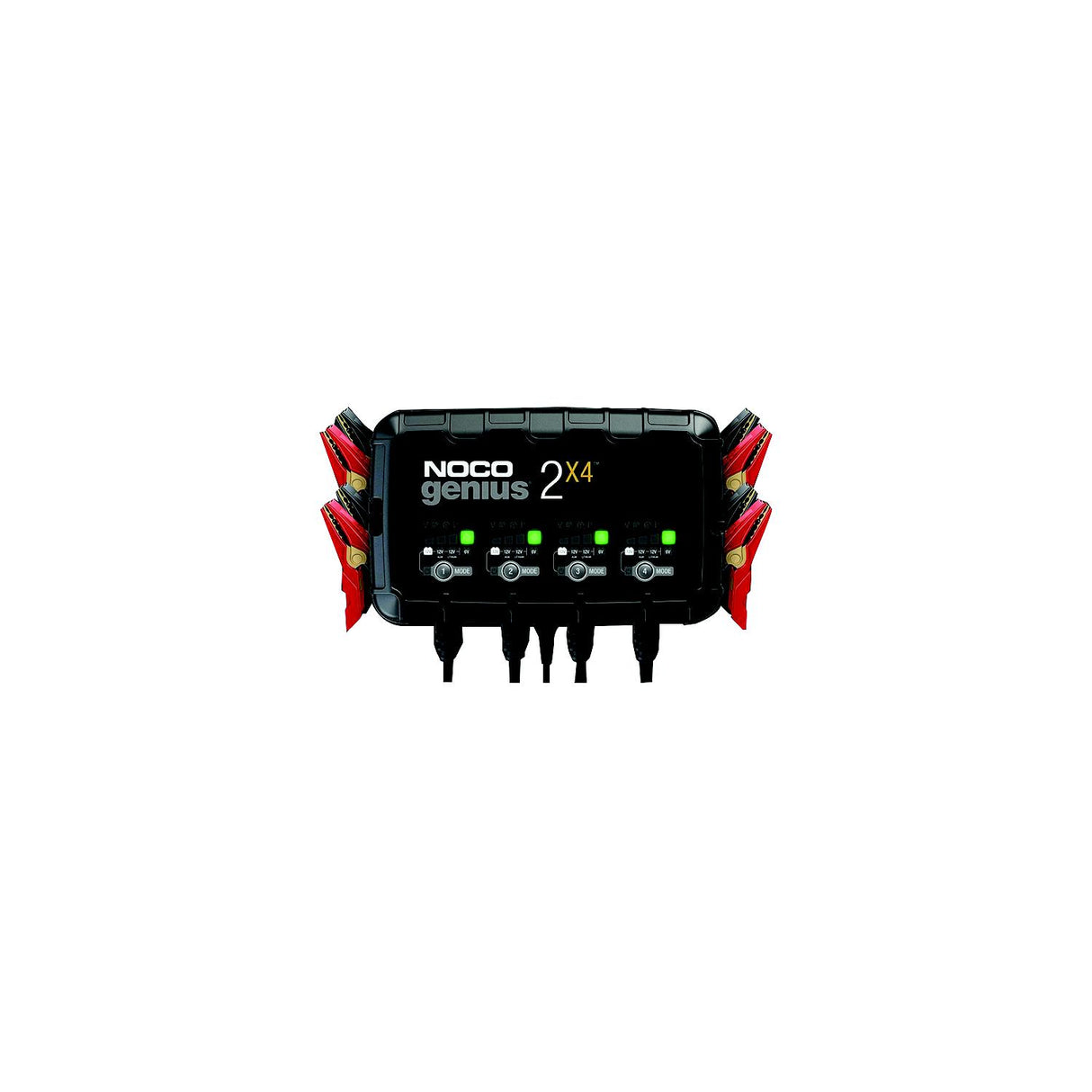 Noco GENIUS2X4 Multi-Bank Battery Charger & Maintainer, 8 Amps/4 Banks - GENIUS2X4