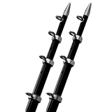 TACO Marine TACO 15' Black/Silver Outrigger Poles - 1-1/8" Diameter - OT-0442BKA15