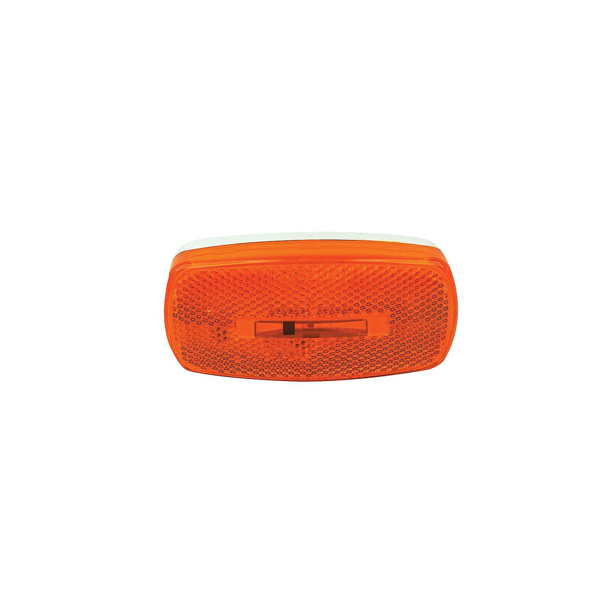 FulTyme RV Marker/Clearance Light With Reflex, Yellow Lens, White Base - SC590-1102 - image 1
